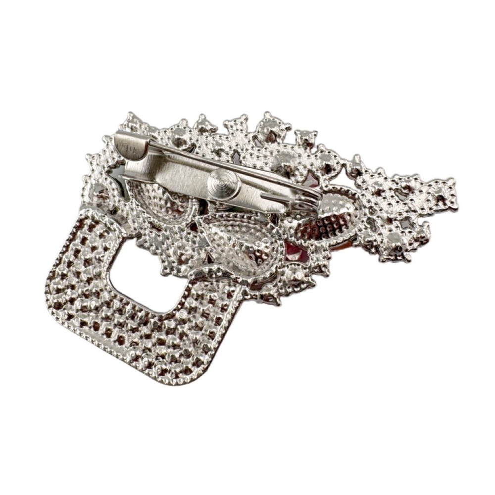 Colorful Rhinestone Brooch - Picture 3 of 4